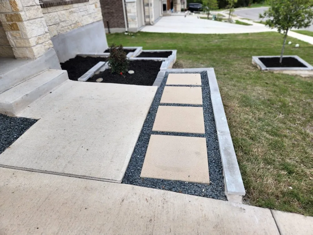 Custom garden landscaping in Georgetown, TX - Márquez Sprinkler System & Landscpaing & More