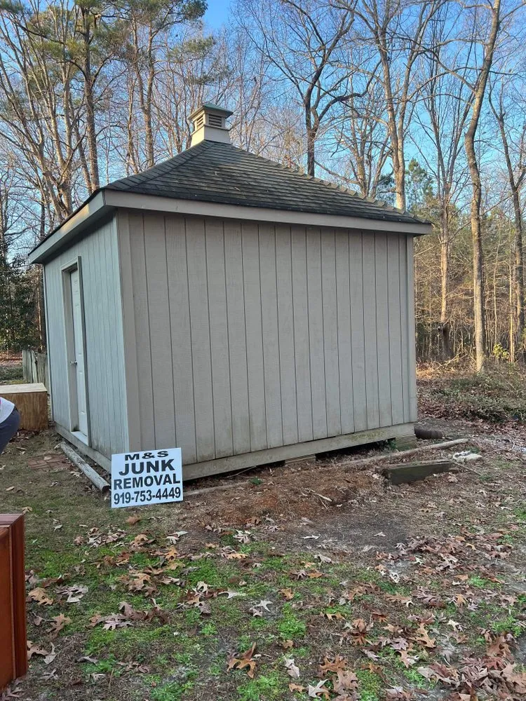 Expert yard cleanup service for beautiful yards in Holly Springs, NC by M&S Junk Removal