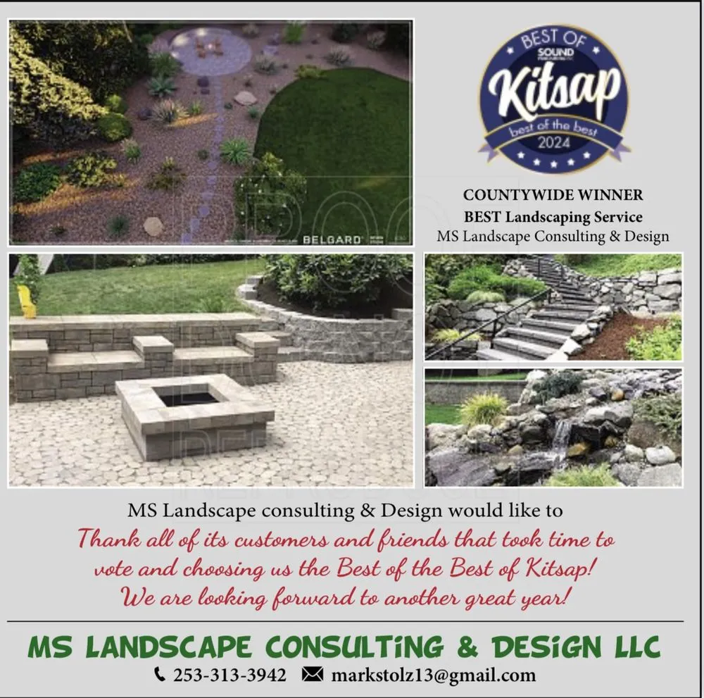 Trusted residential landscaping in Gig Harbor, WA by MS Landscape Consulting & Design