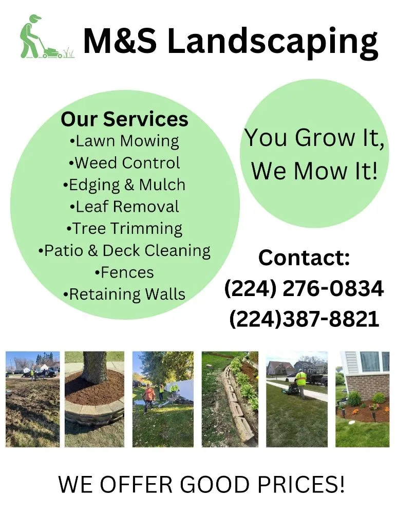 Professional landscape installation in Elgin, IL by M&S Landscaping