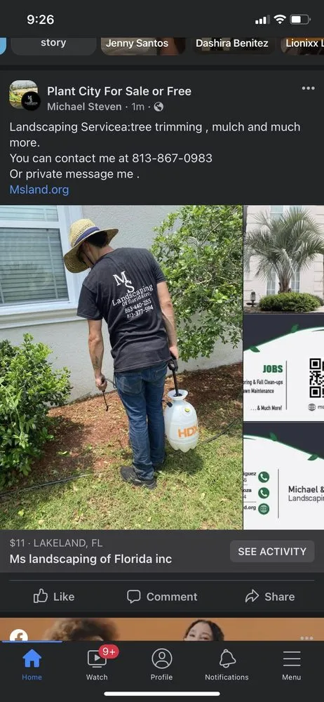 Top-rated lawn mowing service in Plant City, FL by MS Landscaping of Florida