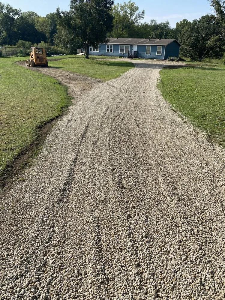 Professional landscape installation for homes in Topeka, KS by M’s Skid Steer Work