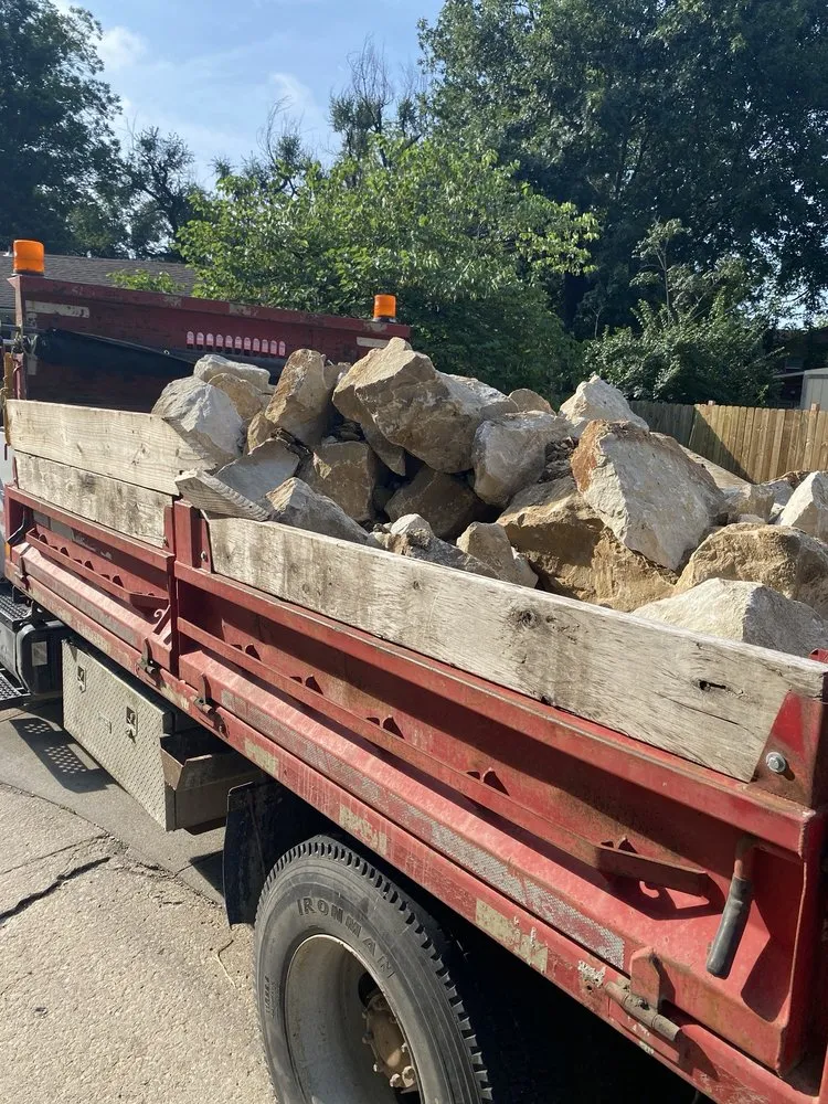 Custom garden landscaping for homes across Topeka, KS - M’s Skid Steer Work