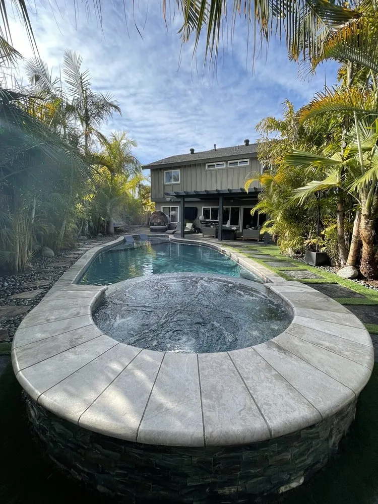 Custom residential landscaping in Whittier, CA by MSN Pool Plastering