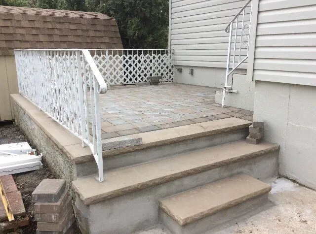 Custom outdoor landscaping in Roselle, NJ by M&T Landscaping