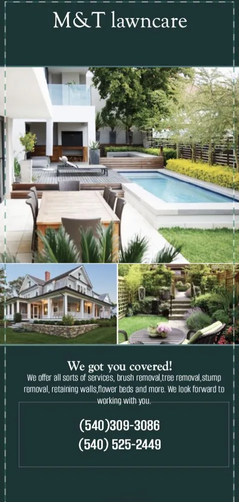 Professional landscaping services for homes in Rocky Mount, VA by M&T Lawncare