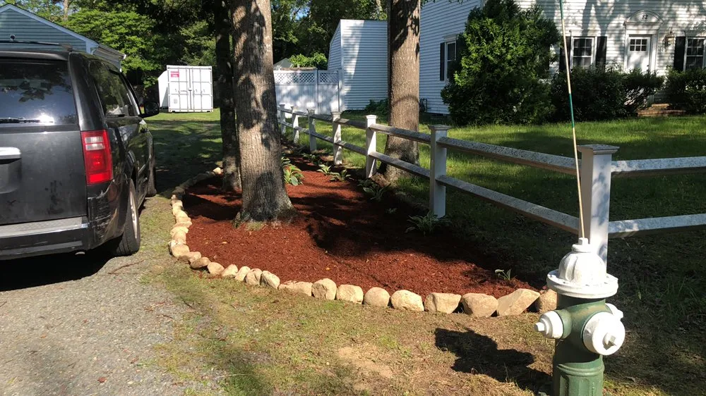 Custom garden landscaping in Barnstable, MA by MT. Moriah’s Landscaping