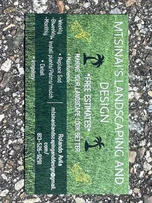 Mt Sinais landscaping and Design Logo