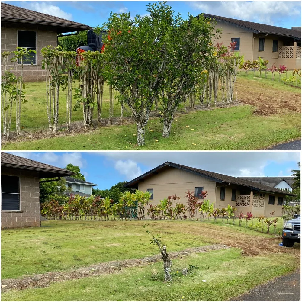 Expert landscape design in Kapaʻa, HI by MTF yard service and maintenance