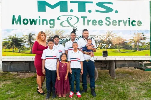 MTS Mowing and Tree Service Logo