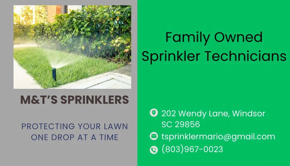 Reliable lawn care service experts serving Windsor, SC - M&T’s Sprinkler
