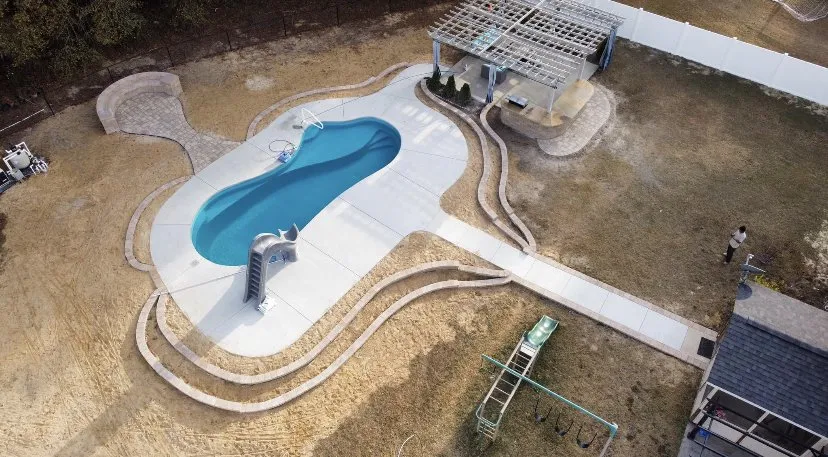 Local landscape installation with custom design in Garner, NC by Mtz Hardscape & Masonry