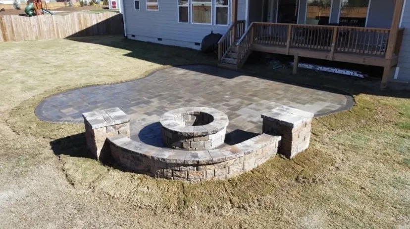 Custom residential landscaping in Garner, NC by Mtz Hardscape & Masonry