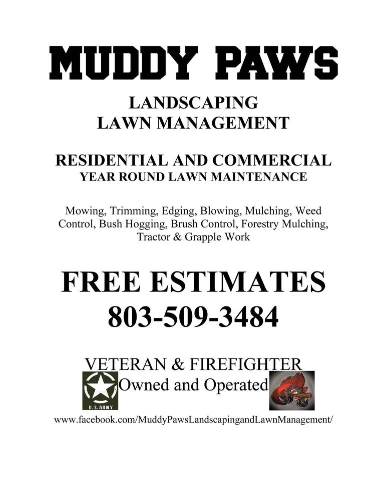 Professional outdoor landscaping in Blythewood, SC - Muddy Paws Landscaping and Land Management