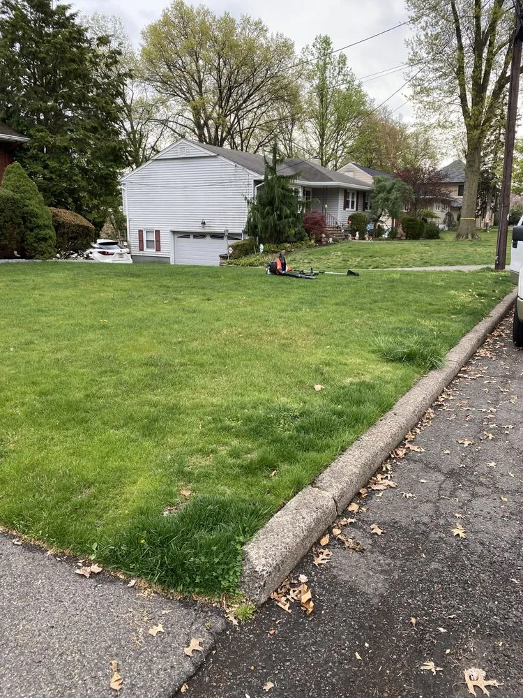 Custom residential landscaping with custom design in Newark, NJ by Mughal Lawn Care