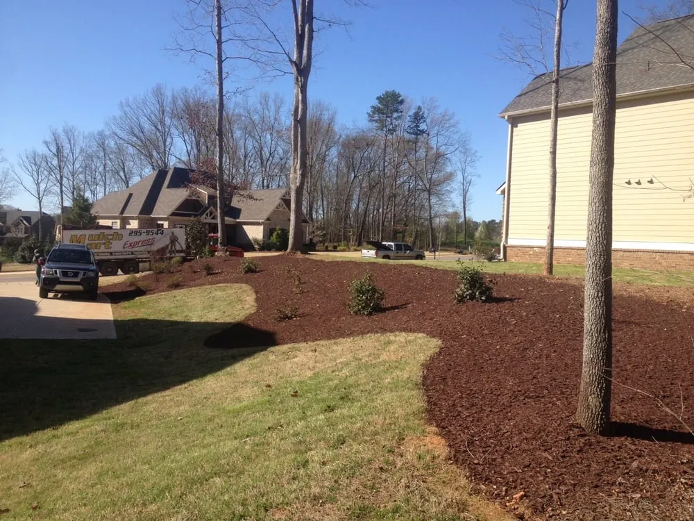 Professional garden landscaping for year-round maintenance in Greenville, SC by Mulch Mart of Powdersville