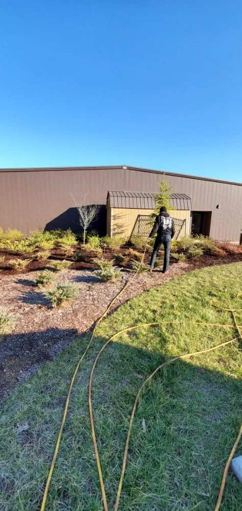 Custom landscape design for homes in Cleveland, TN by Mulch Master Spray Solutions