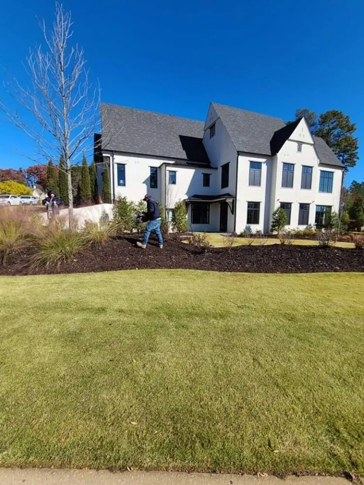 Affordable garden landscaping with custom design in Cleveland, TN by Mulch Master Spray Solutions