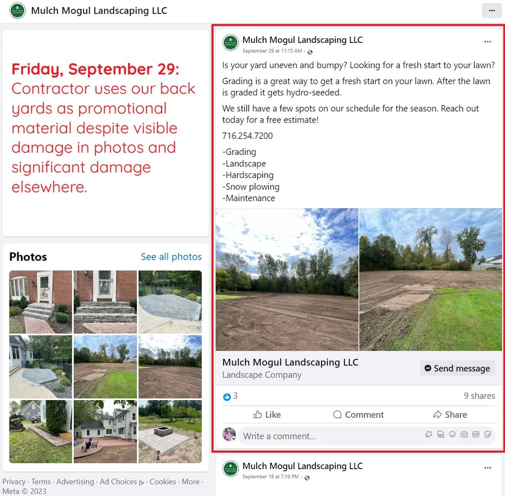 Local residential landscaping in Clarence Center, NY by Mulch Mogul Landscaping