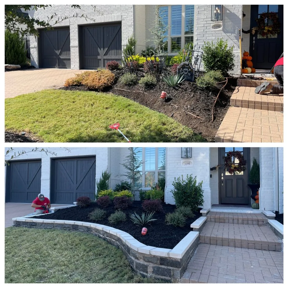 Professional lawn mowing service in Carrollton, TX by Mulch Services