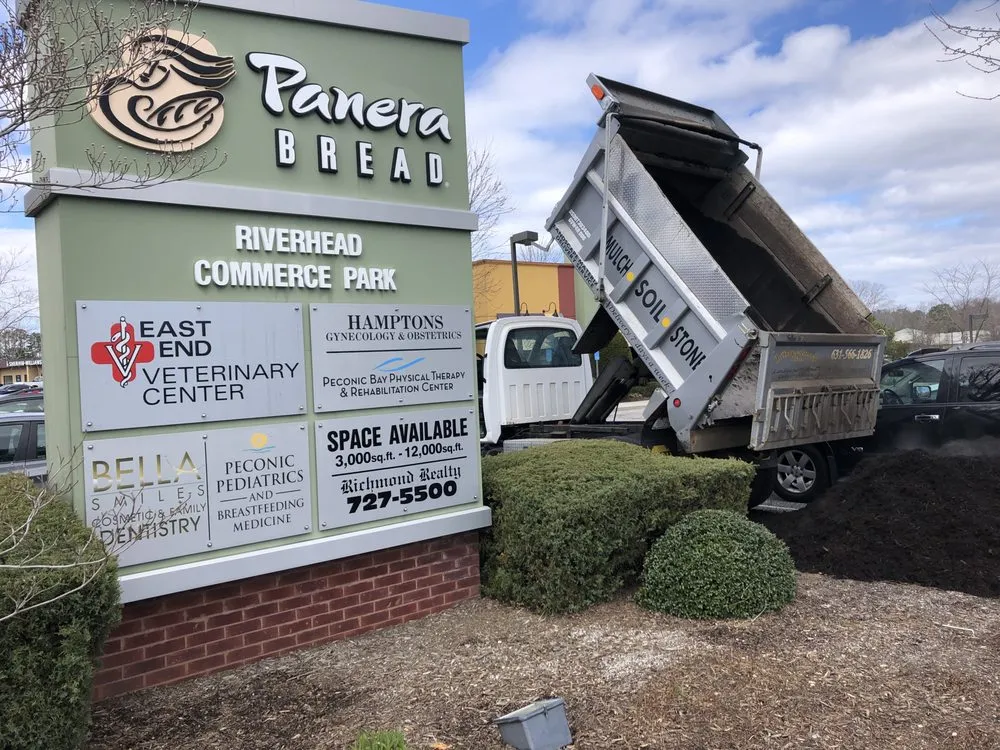 Expert lawn mowing service for homes in Calverton, NY by Mulch Supplier by JB