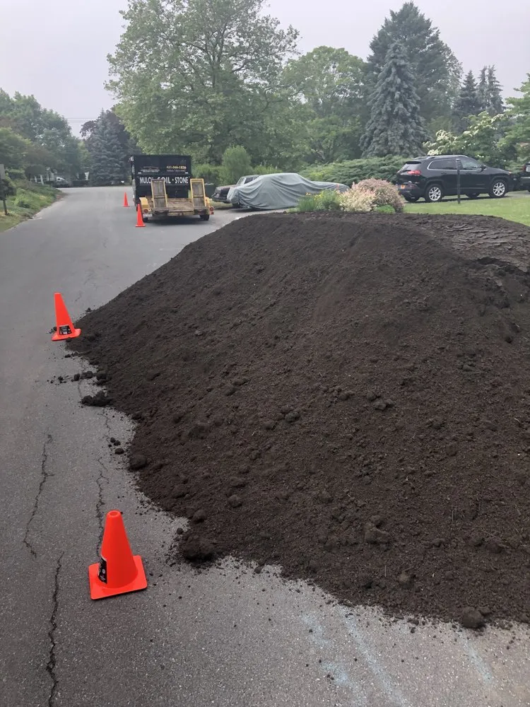 Professional lawn care service for outdoor upgrades across Calverton, NY - Mulch Supplier by JB