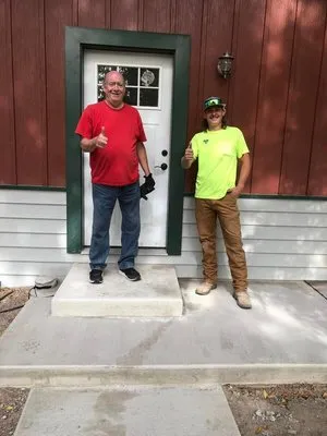 Mullet Man Construction Logo