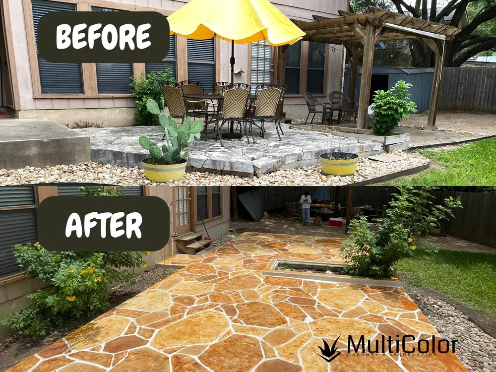 Professional landscape design in San Antonio, TX - MultiColor Masonry & Landscaping