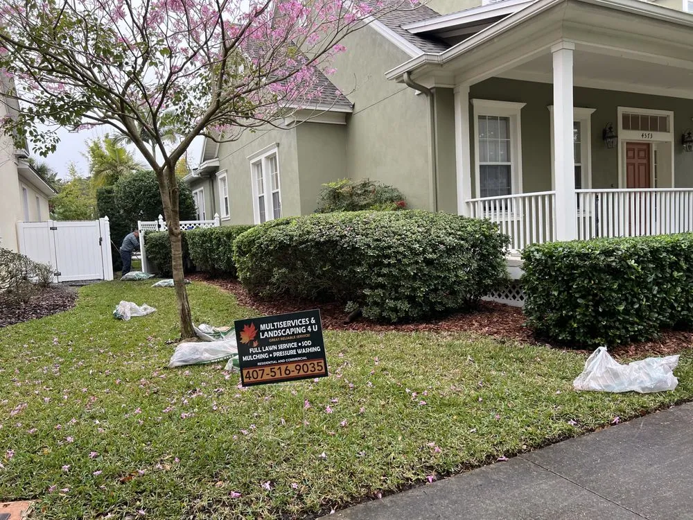 Professional outdoor landscaping for outdoor upgrades in Orlando, FL by MultiServices& Landscaping 4 U