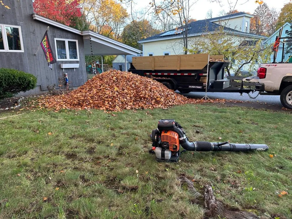 Professional yard cleanup service in Leominster, MA by Mumaz Landscaping