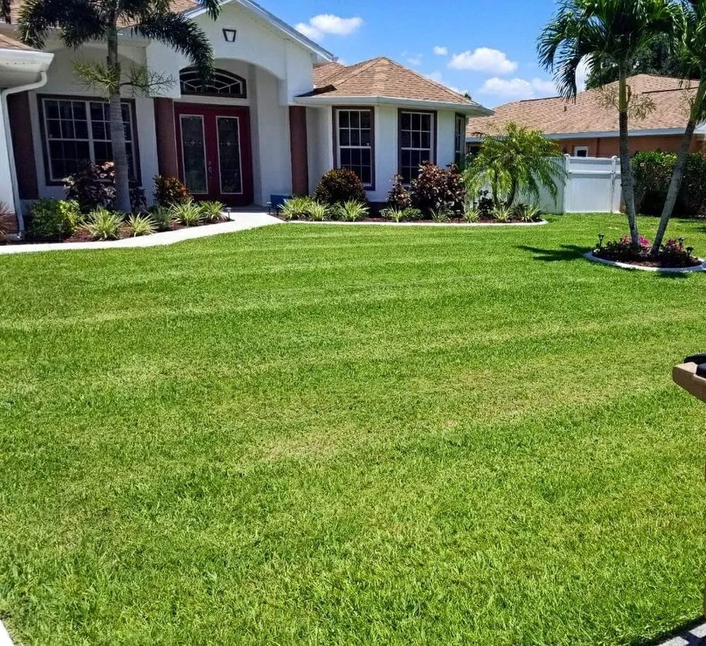 Local landscape design for year-round maintenance in Cape Coral, FL by Munching Monster Lawn Services