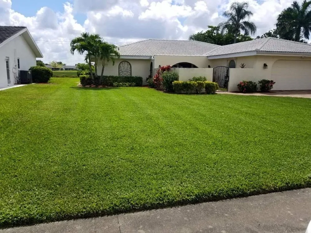 Expert residential landscaping for residential properties in Cape Coral, FL by Munching Monster Lawn Services