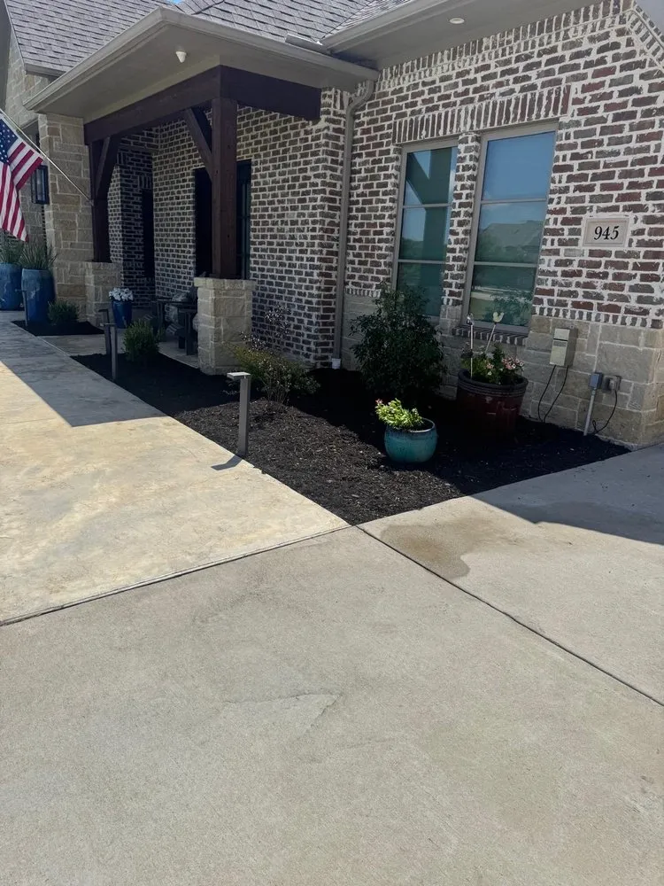 Custom landscape installation in Allen, TX - Mundo Verde Landscaping