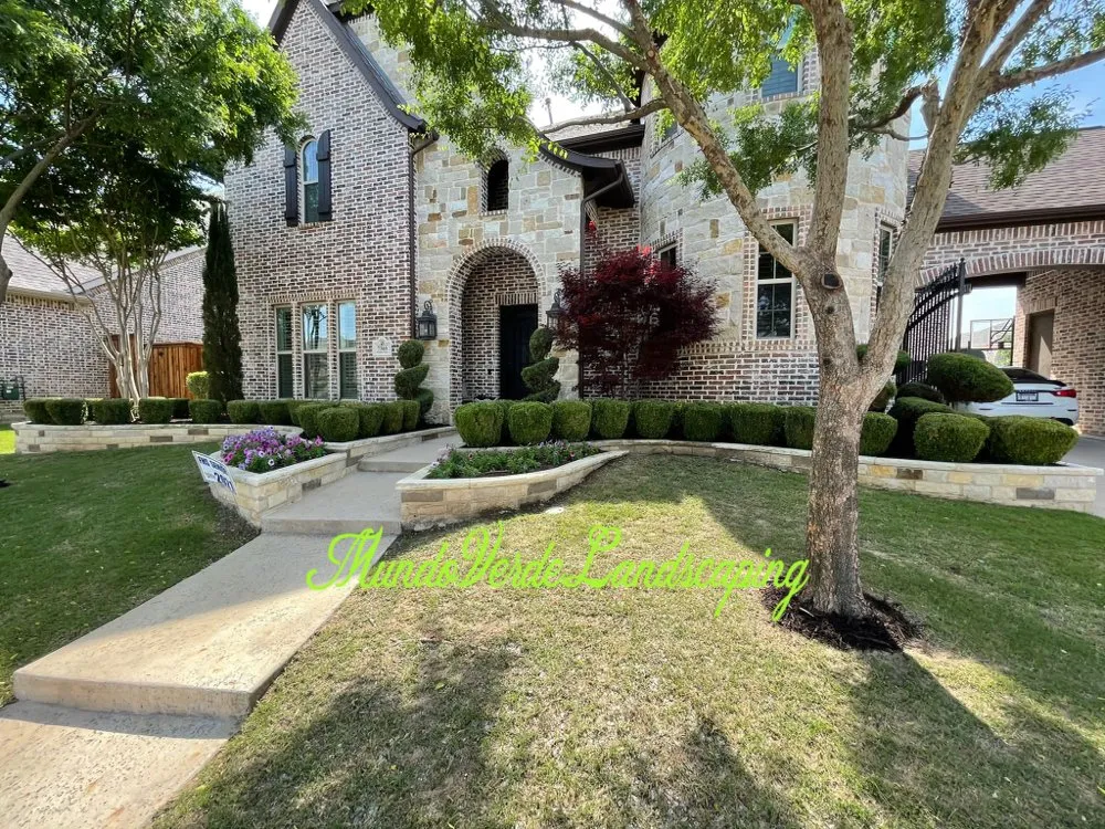 Custom outdoor landscaping for outdoor upgrades across Allen, TX - Mundo Verde Landscaping