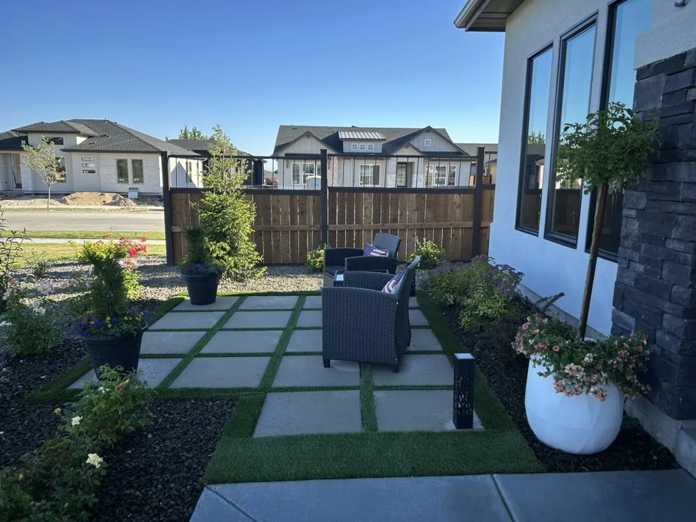 Local lawn mowing service for residential properties in Caldwell, ID by Munoz Landscape