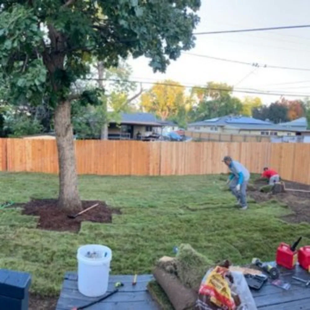 Affordable yard cleanup service with custom design in Thornton, CO by Munoz Landscaping