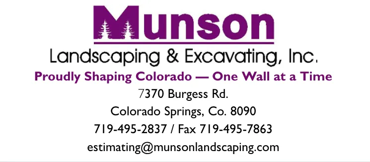 Local landscaping services experts serving Colorado Springs, CO - Munson Landscaping & Excavation