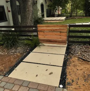 Custom landscape installation with custom design across Round Rock, TX - Muñoz Landscaping Solutions