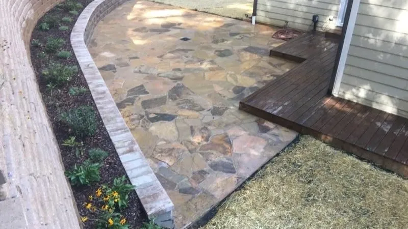 Custom outdoor landscaping with custom design in Nashville, TN by Music City Hardscapes