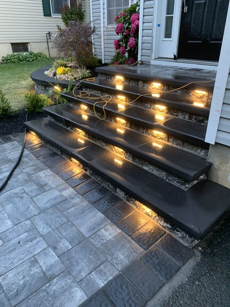 Custom garden landscaping in Matawan, NJ by MV Landscaping