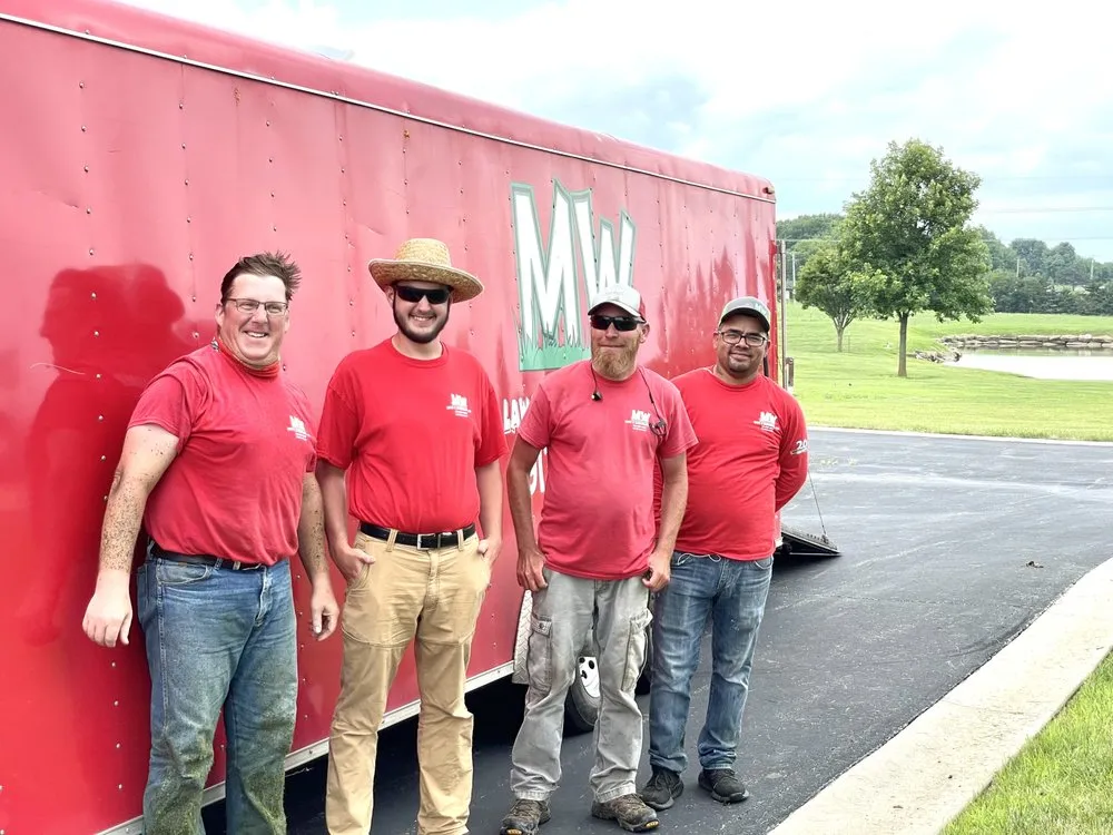 Professional yard cleanup service in Olathe, KS by MW Lawn & Landscape