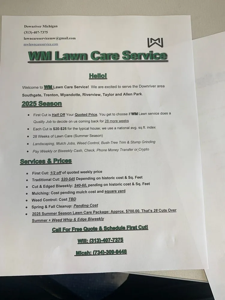 Reliable landscape design experts serving Taylor, MI - MW Lawn Care Service