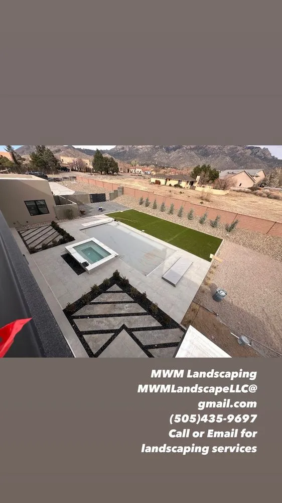 Custom landscape design in Albuquerque, NM by MWM Landscaping