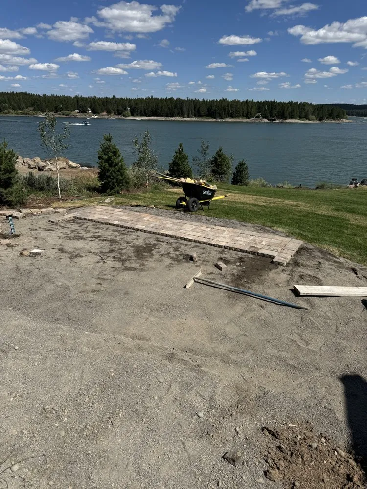 Custom landscape installation for residential properties across Rexburg, ID - MXD Property Management