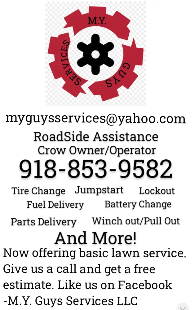 Professional lawn mowing service in Tulsa, OK by M.Y. Guys Services