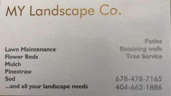 MY Landscape Co Logo