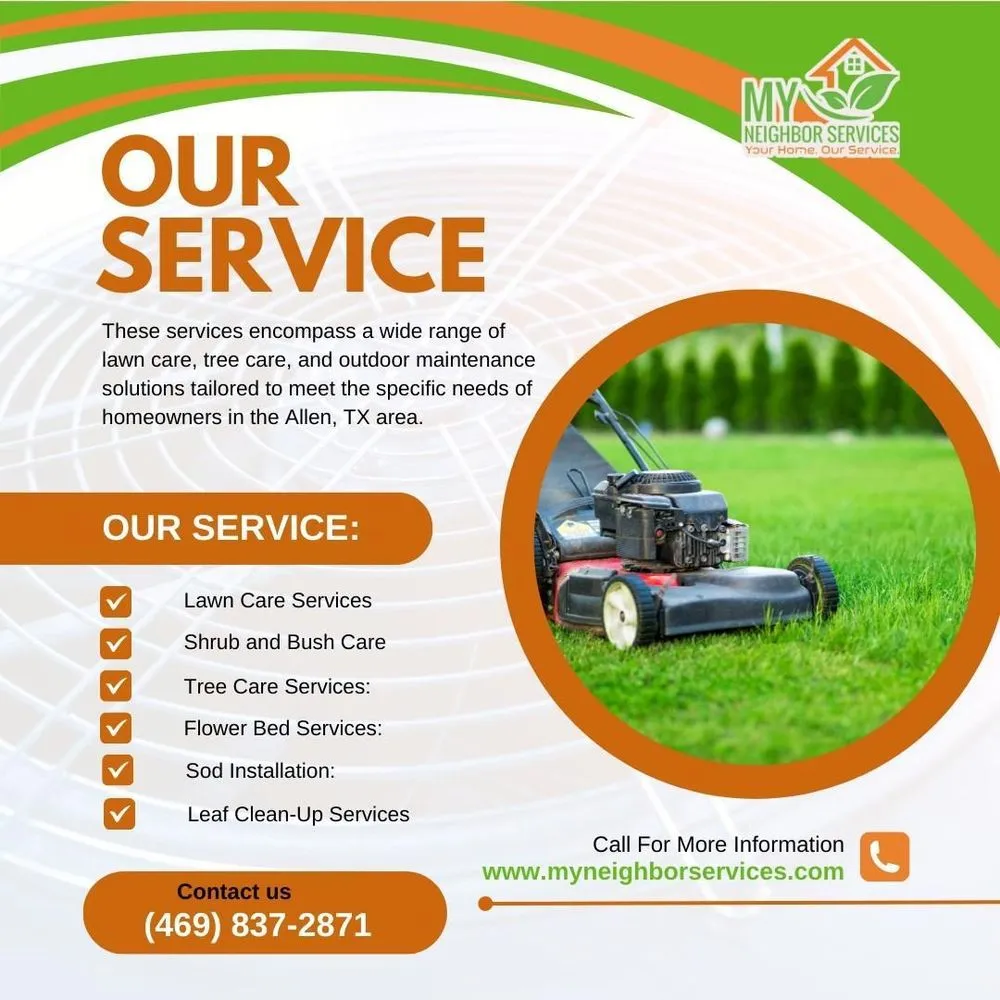 Expert landscape design in Allen, TX - My Neighbor Services