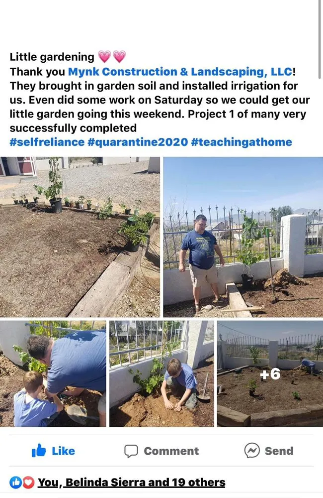 Top-rated landscaping services for residential properties in Bullhead City, AZ by Mynk Construction, Landscaping, & Pools