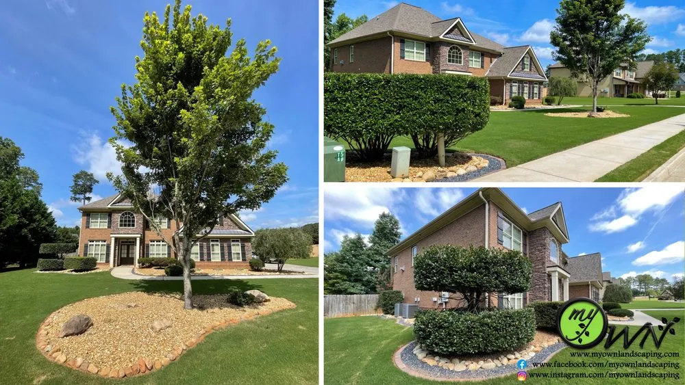 Affordable yard cleanup service with custom design in Temple, GA by Myown Landscaping