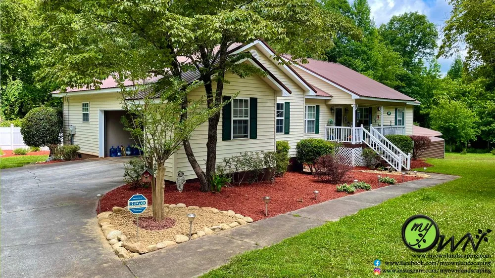 Custom yard cleanup service for residential properties in Temple, GA by Myown Landscaping